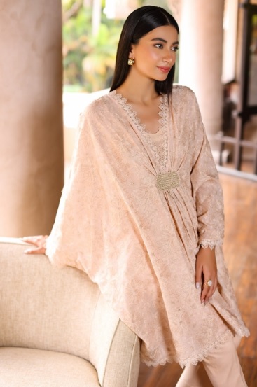 Women Lawn Eid Collection Embroidered Chiffon Dopatta Dress