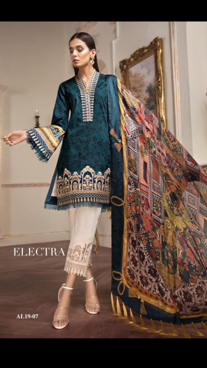 Anaya 3pc Hit Lawn Collection Summer embroidered Dress with Chiffon duppta