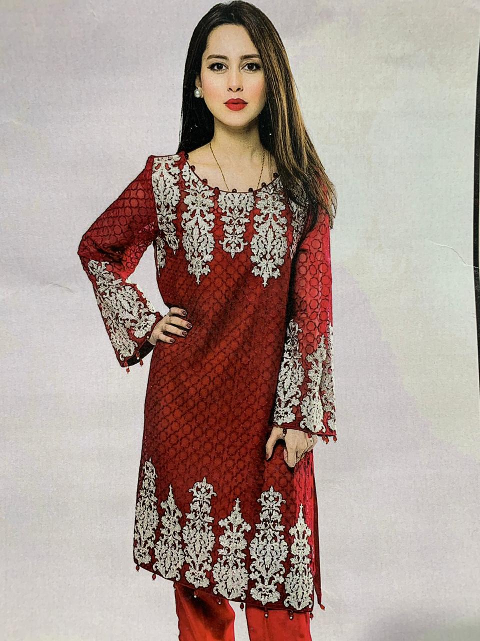 Azure Ladies 2pc embroidered Lawn Collection Summer Dress