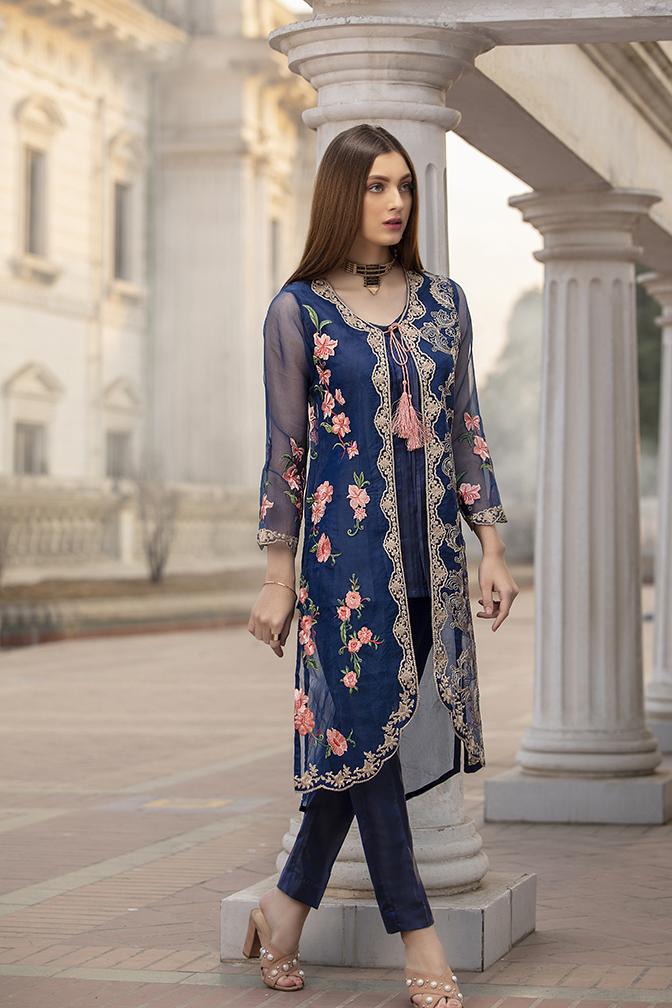 Azureb 2pc Hit Lawn Collection Summer embroidered Dress