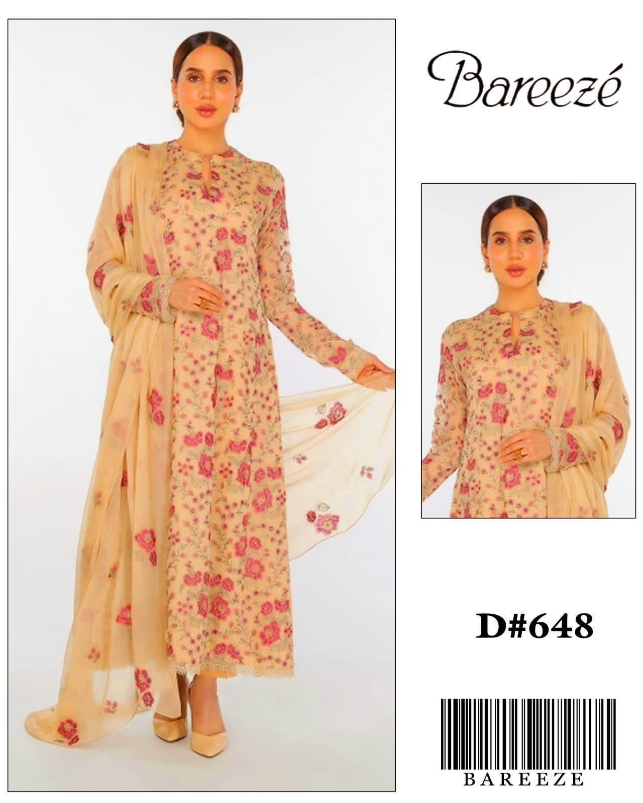 BAREEZE LAWN FANCY EMBROIDERED