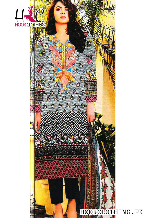 Black Color Women Linen Suit With Linen Dopatta Summer Collection