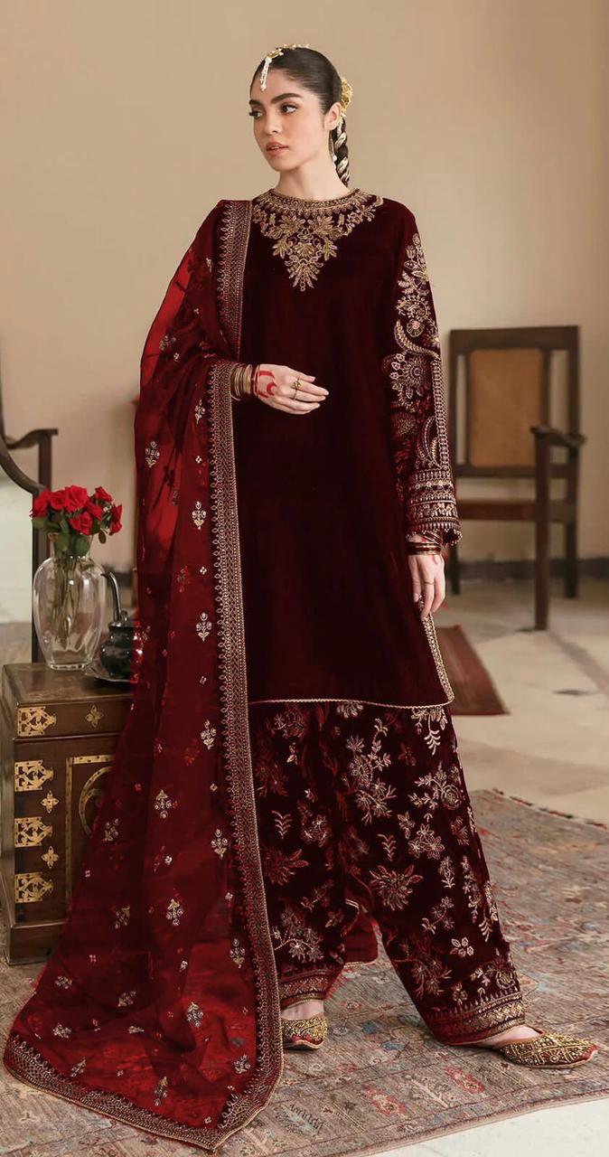 Brand Baroque Jazmin chiffon Wedding Dress Fabric Shirt chiffon Duppata Net