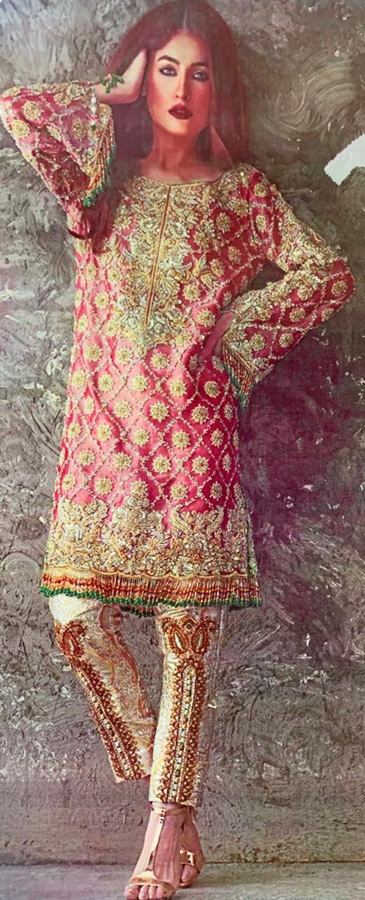 Brand Florence Replica 3pc Lawn Collection Summer embroidered Dress with Bamber Chiffon embroidered dupatta