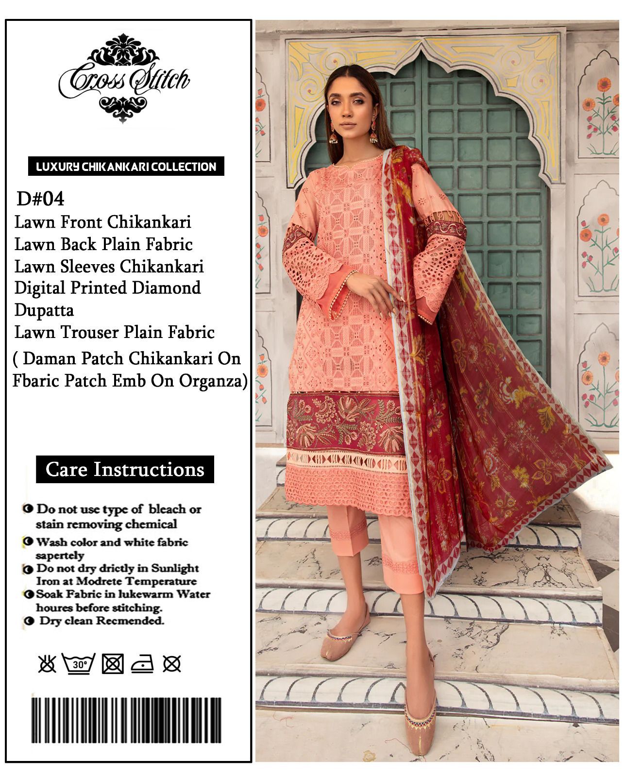 Cross Stich Luxury Chikankri Collection