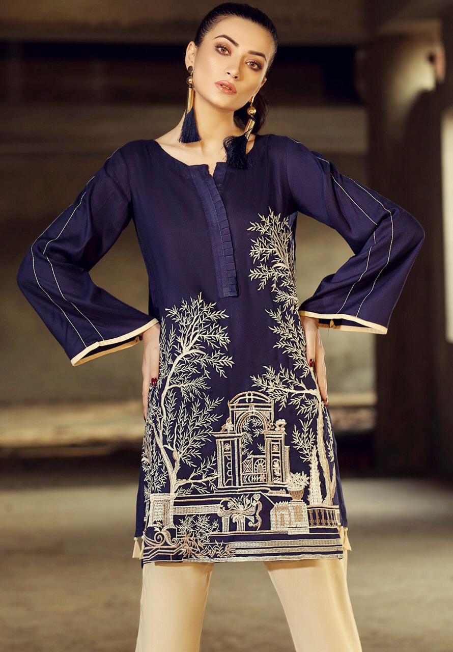 Eman zhara 2pc Lawn Collection Summer Dress with plain Trouser