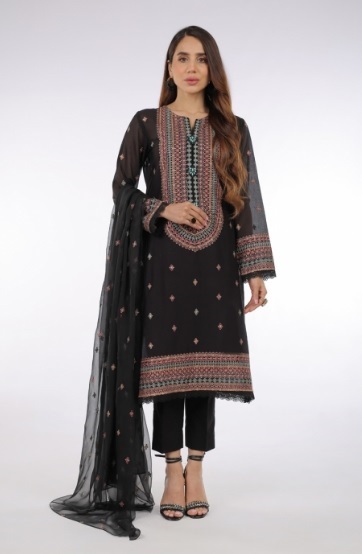 Embroidered Women Breeze Lawn Dress Embroidered Chiffon Dopatta