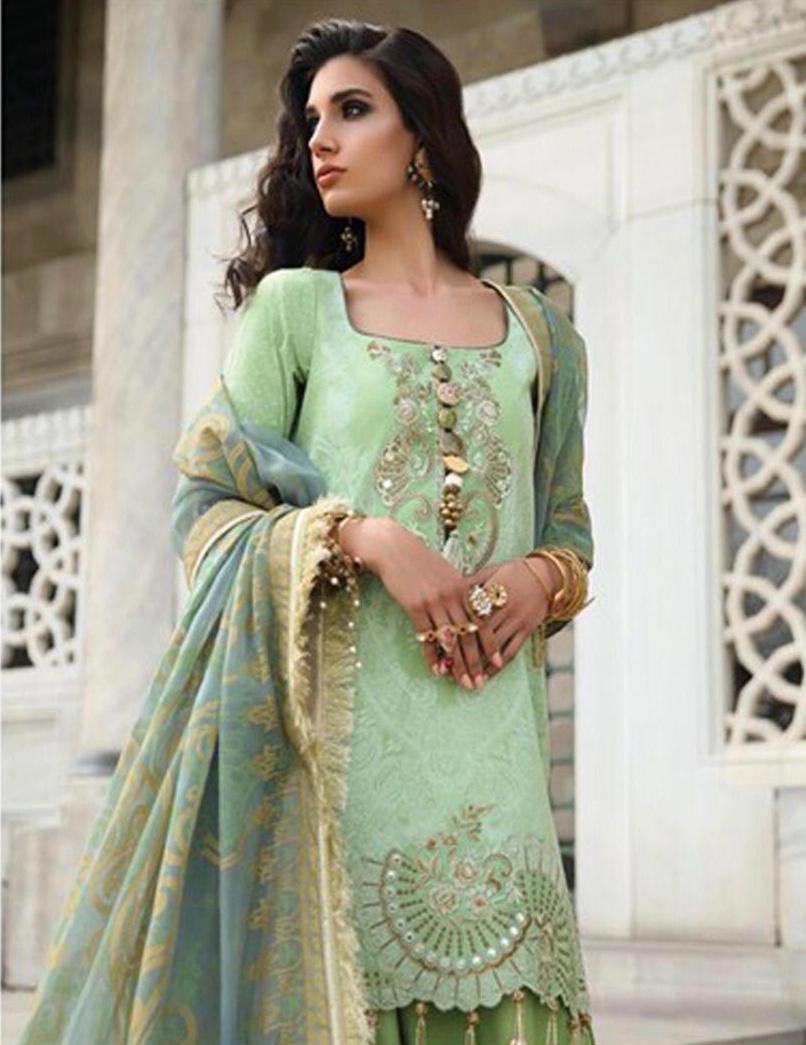 Ethnic Brand Replica Ladies 3pc Lawn Collection Summer Dress with Lawn duppta