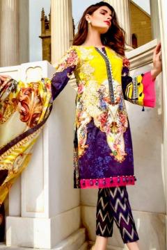 Firdous Ladies Collection 3pc Hit Lawn Summer Dress with Lawn dupatta