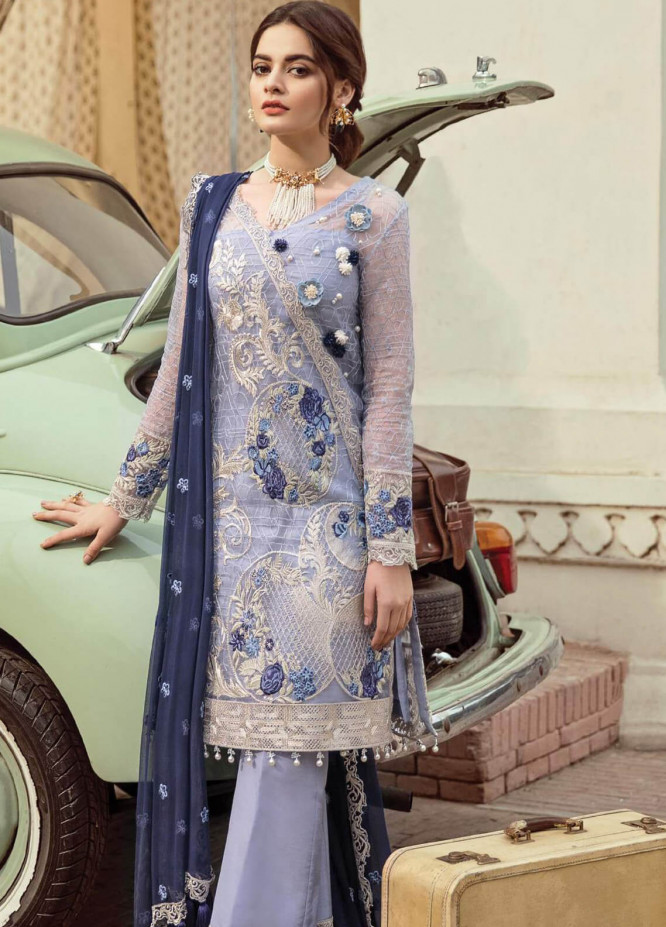 imrozia 3pc Hit Lawn Collection Summer Dress with Chiffon embroidered duppta