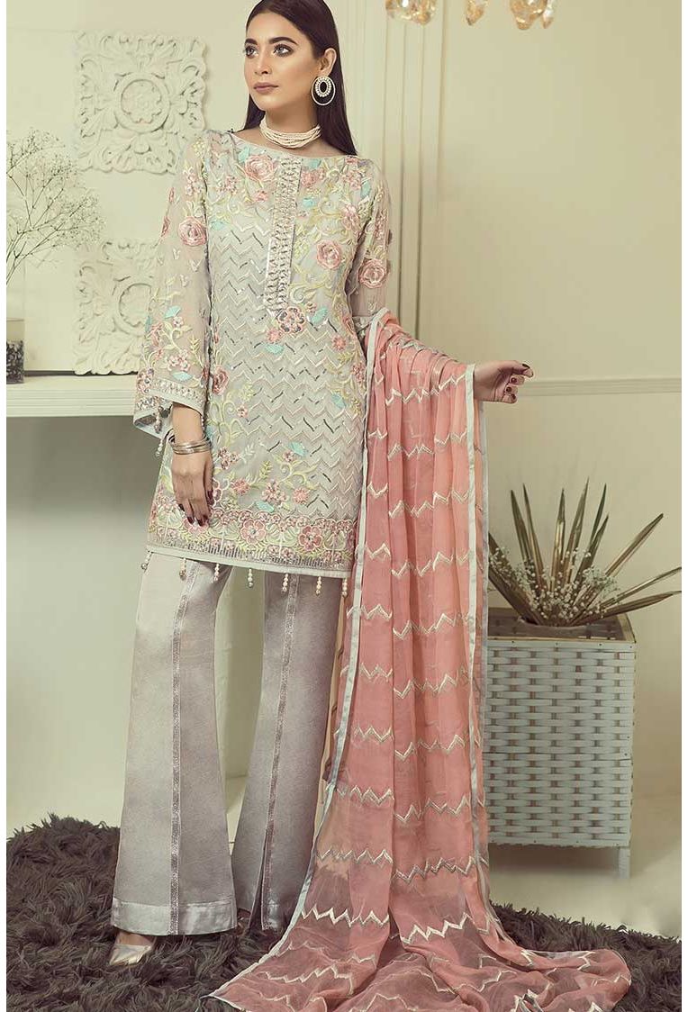 Jasmine Brand new 3pc Hit Lawn Collection Summer Dress with Chiffon embroidered duppta