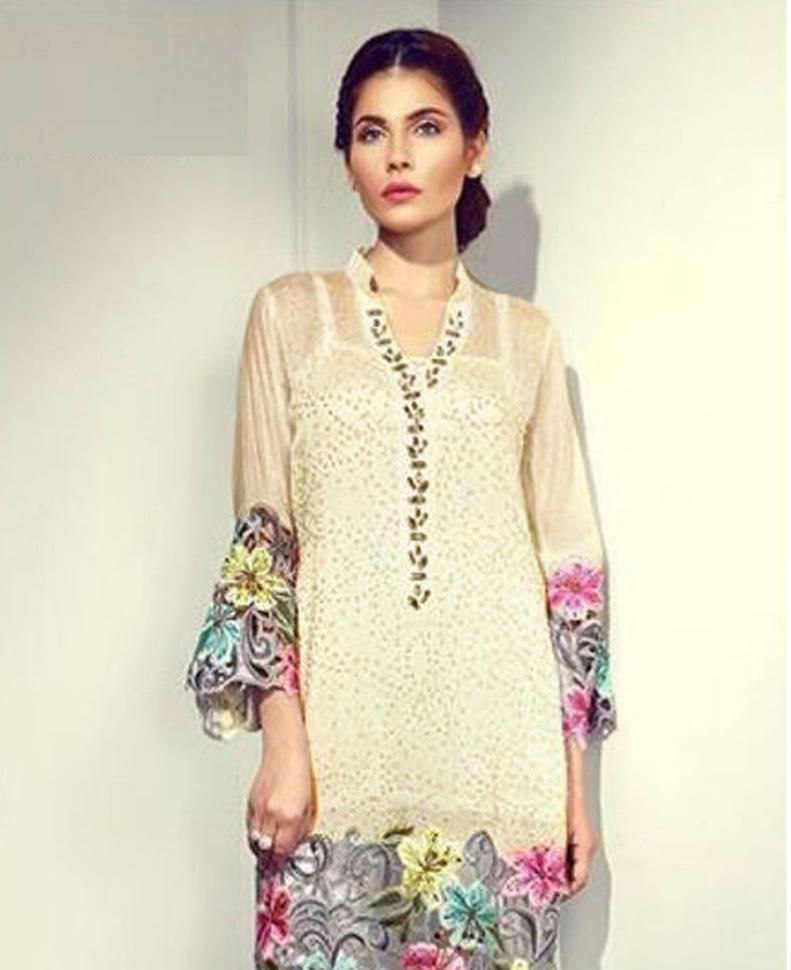 Ladies 2pc Lawn Collection Summer Heavy embroidered Dress