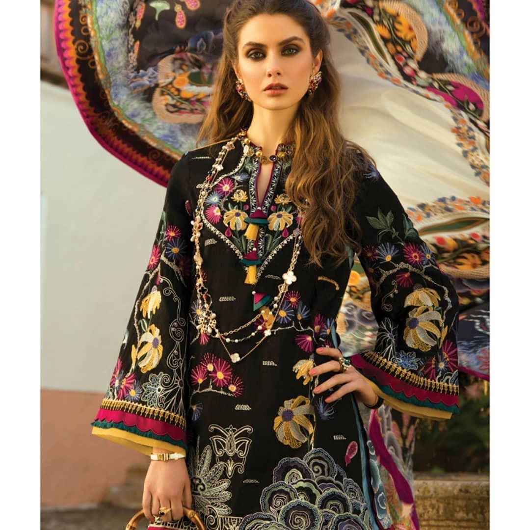 Ladies 3pc Replica Lawn Collection Summer Dress with Lawn duppta