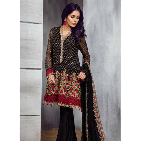 Ladies Eid Collection Brand Replica 3pc Hit Lawn Collection Summer Dress with Chiffon embroidered duppta