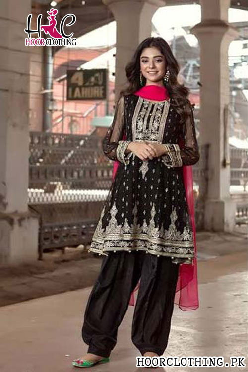 Maria B Luxury Black Heavy Embroidered Lawn Eid Collection Master Replica