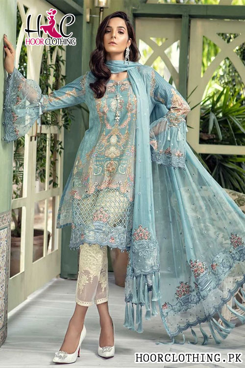Maria B Luxury Lawn Embroidered Summer Collection Master Replica