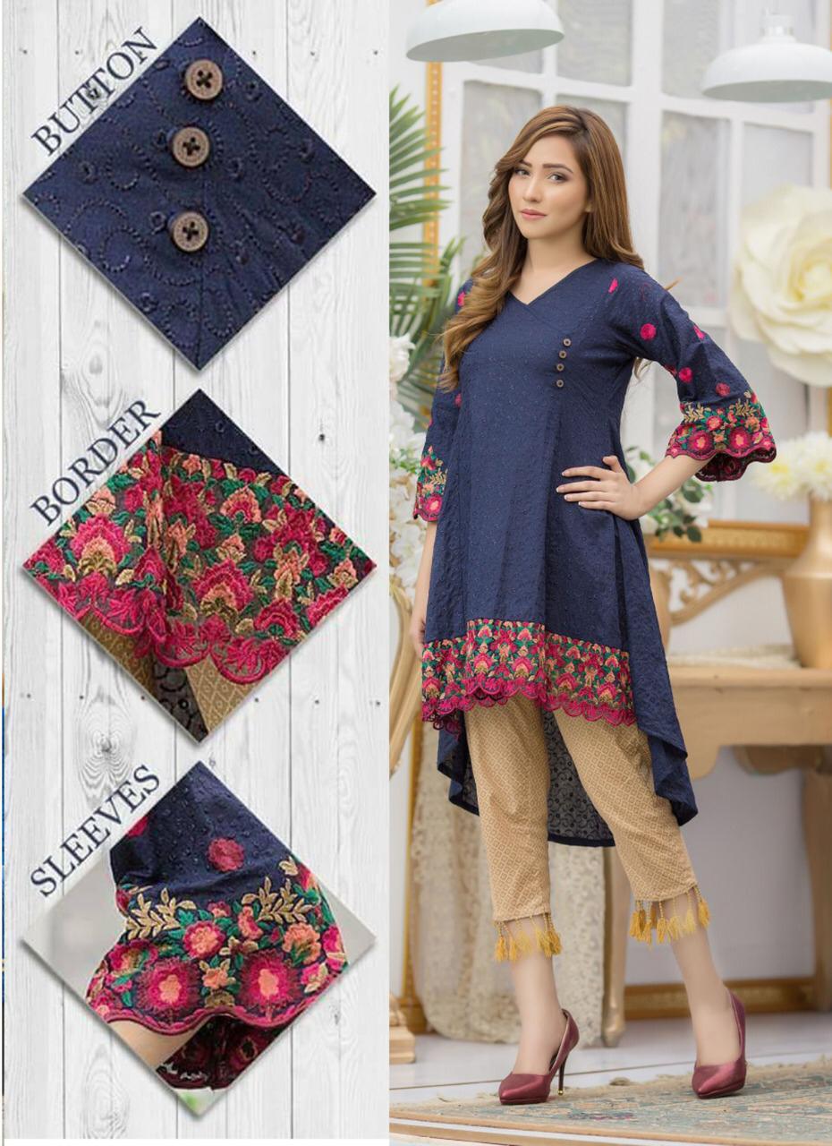Naqoosh 2pc Lawn Collection Summer Dress with Printed trouser