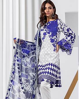 Orient 3pc Hit Lawn Collection Summer embroidered Dress with Chiffon duppta