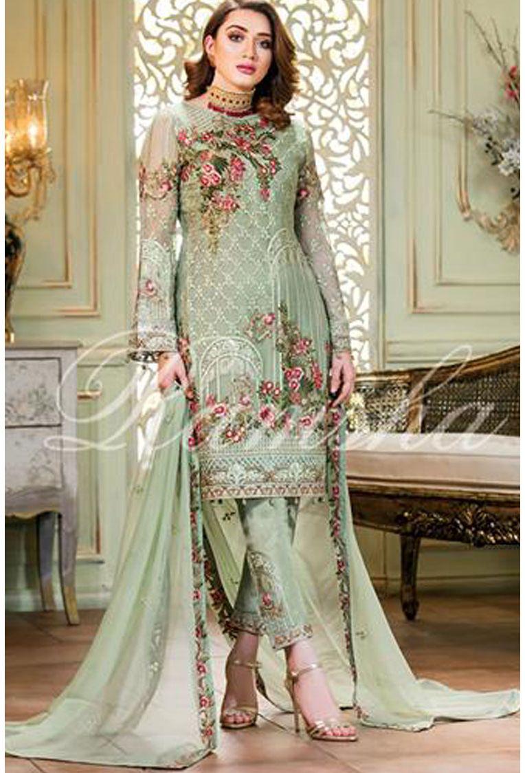 Ramsha 3pc Hit Lawn Collection Summer embroidered Dress with embroidered
