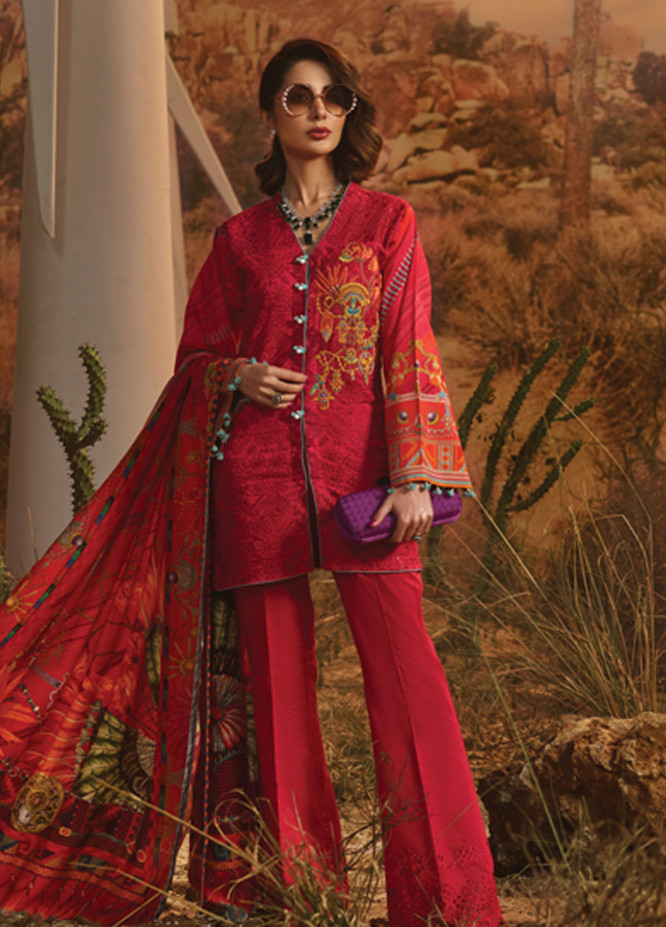 Rang Rasiya brand New Ladies Replica 3pc Lawn Collection Summer Dress with Bamber chiffon embroidered dupatta