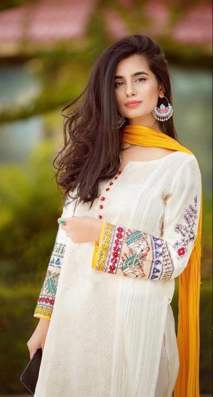 Zara Ahmed Brand replica 3pc Lawn Collection Summer Dress with Chunri dupatta